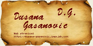 Dušana Gašanović vizit kartica